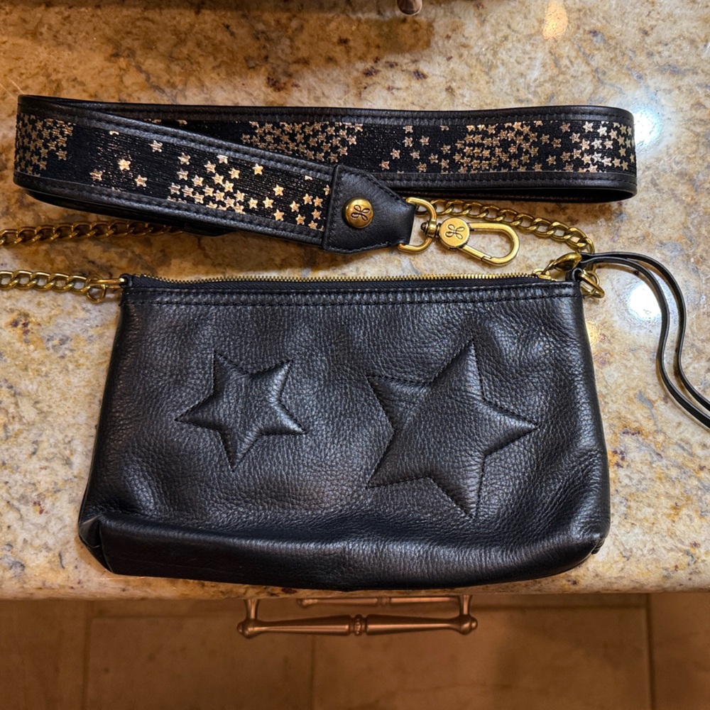 Black Star Embossed Women's Bag